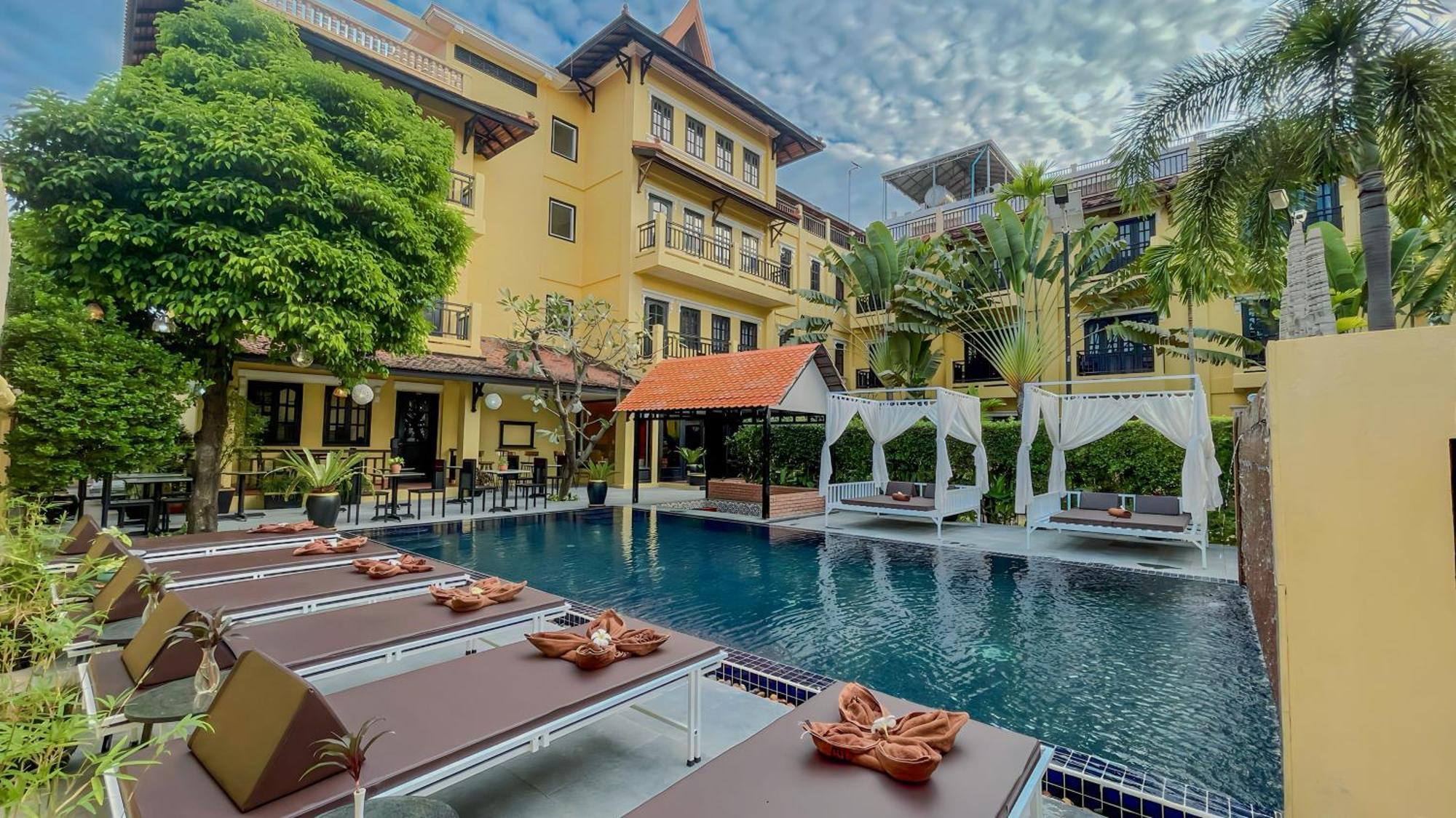 Villa Indochine D'Angkor Siem Reap Exteriör bild